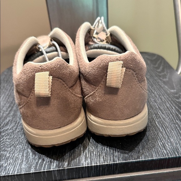 Propét Womens Taupe Suede Travel Walker - Picture 6 of 11